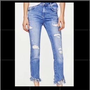 ZARA high waisted denim